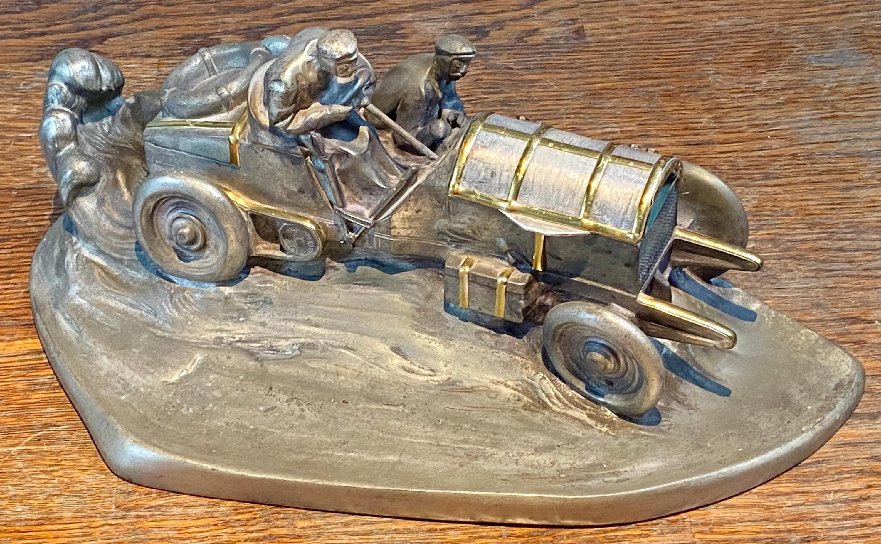 Wilhelm Zwick Pewter Mercedes Benz Rally Car Inkwell Desk Stand - Etsy