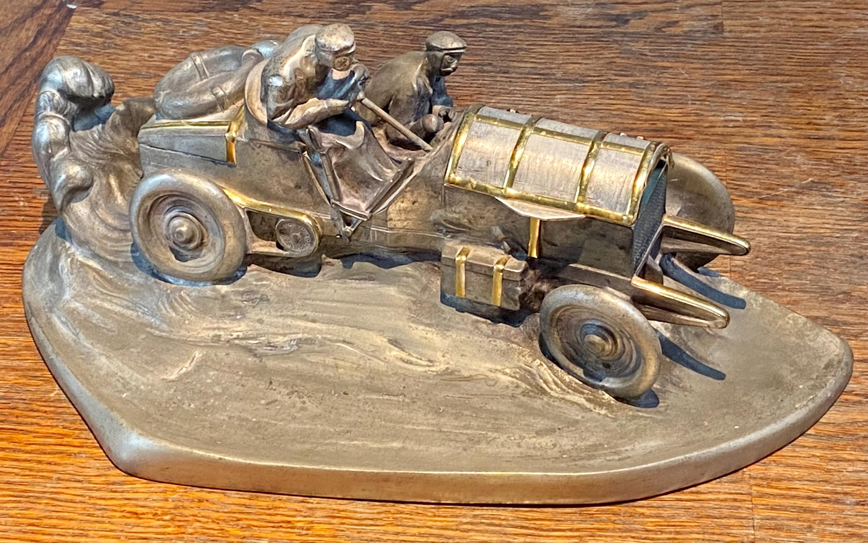 Wilhelm Zwick Pewter Mercedes Benz Rally Car Inkwell Desk Stand - Etsy
