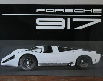 Large Porsche 917 Design Enamel Sign Official Drivers Selection Wall Art