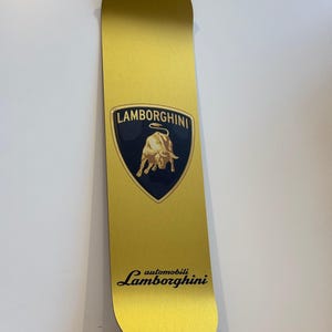Rare Lamborghini Skateboard Deck Wall Sign Dealership Art Large Dealer Alloy Showroom Sign Huracan 350 GT Miura Gallardo Diablo Countach