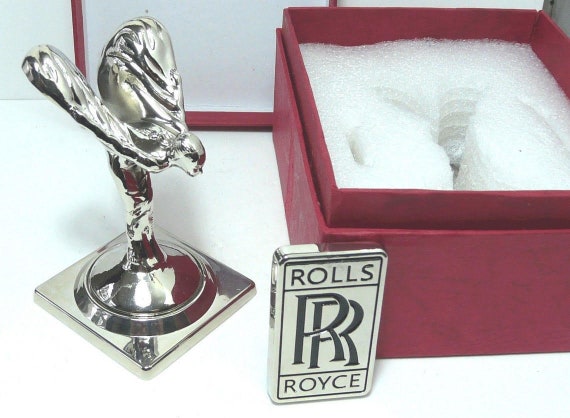 Rare - Silver Plated Rolls Royce Spirit of Ecstasy Ornament Mascot