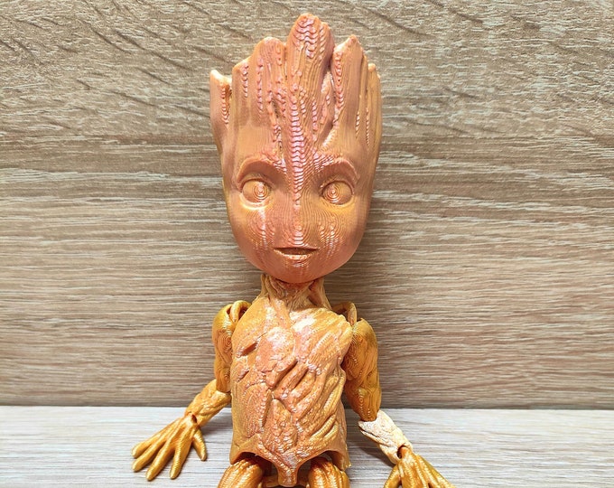 Baby Groot Articulated 3d Printed Fidget Toy for Children or Etsy