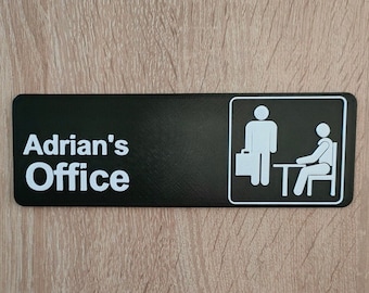 Custom Name Office Sign , tv series &quot;The Office&quot; inspired for gift and fun, 3d printed sign, door sign, wall sign, room sign