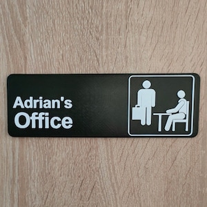 Custom Name Office Sign , tv series &quot;The Office&quot; inspired for gift and fun, 3d printed sign, door sign, wall sign, room sign