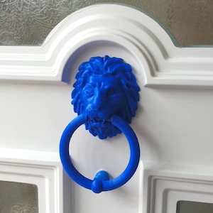 Lion Door Knocker - 3D Printed - Funny Room Door Knocker - multiple colors - Christmas gift
