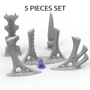 Aeldari Craftworld Scenery Terrain Set for War Games 28mm/32mm