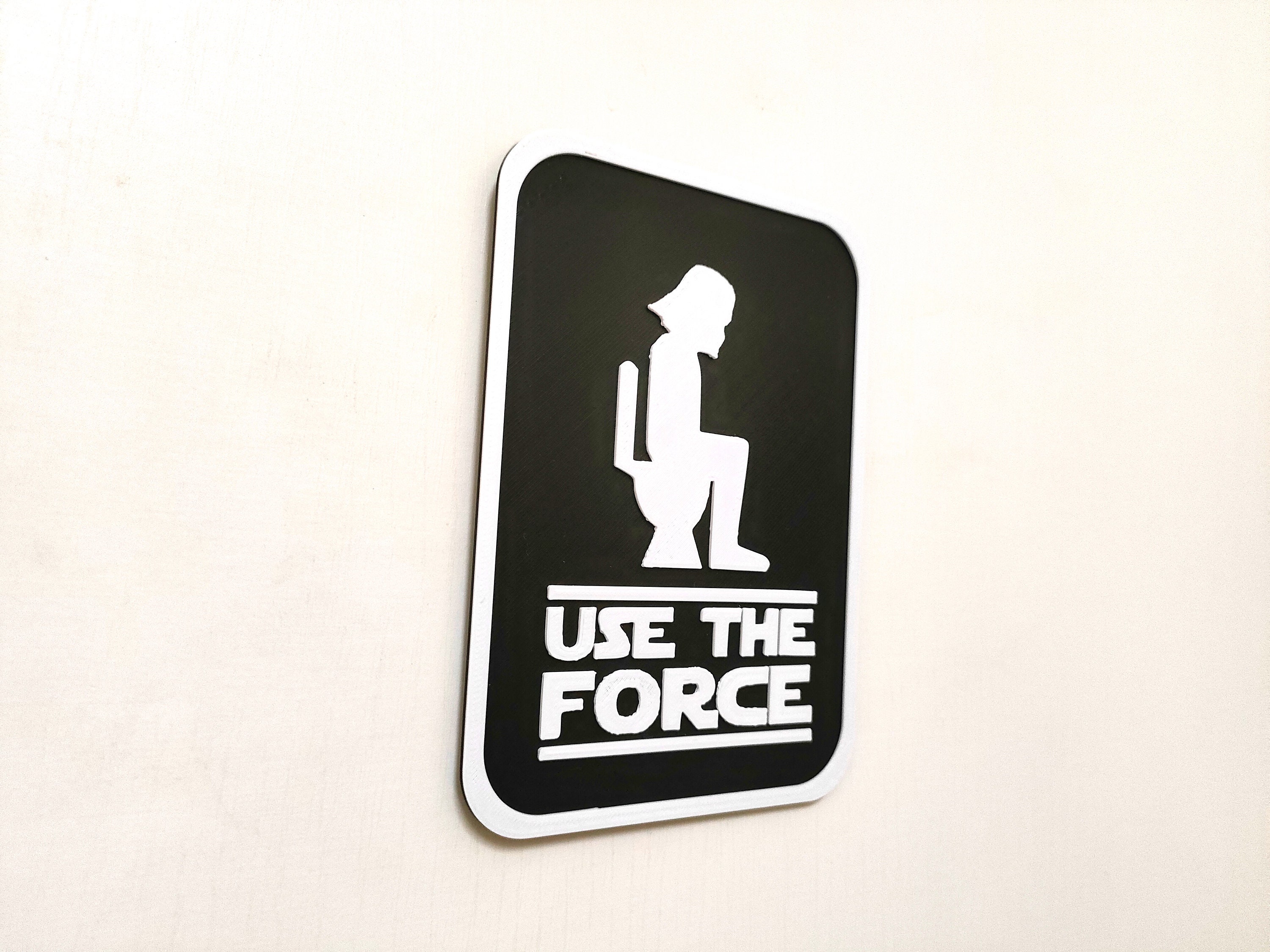 Use the Force Darth Vader Bathroom Sign Restroom Sign Etsy