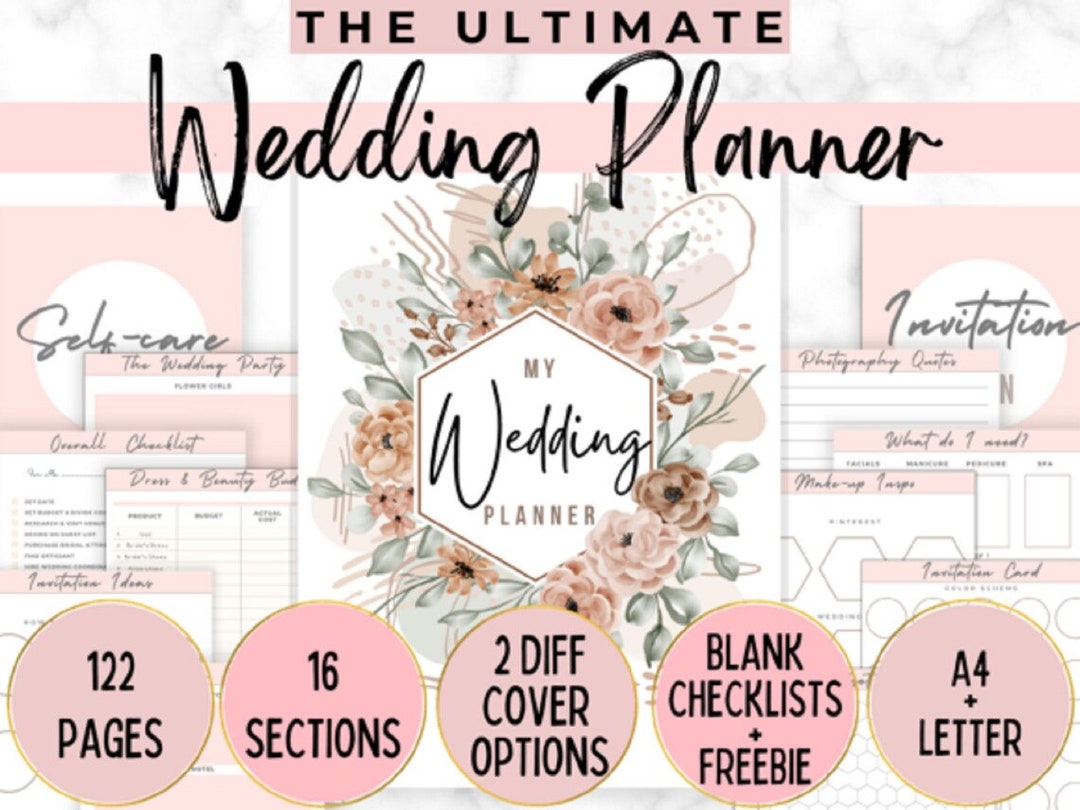The Ultimate Wedding Planner Bundle - Printable Pages, Notes, and ...