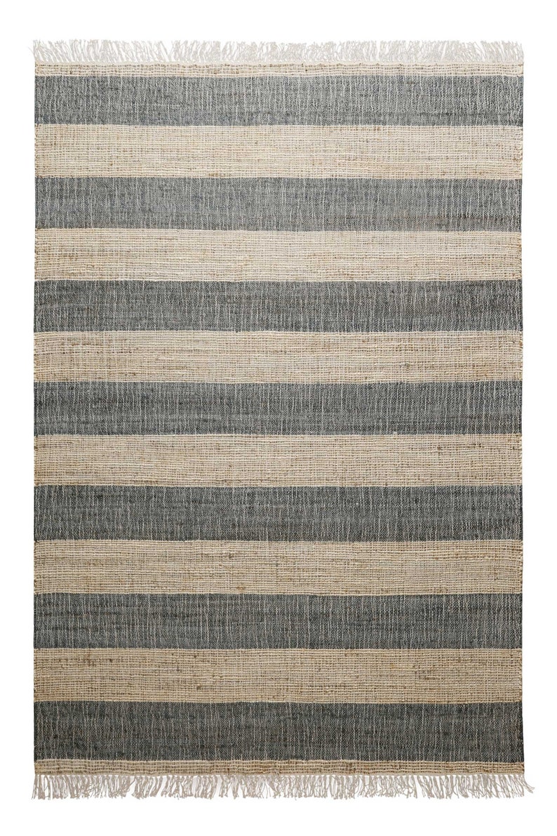 Handwoven carpet beige green made of natural fibre Virgil Green Looop image 2