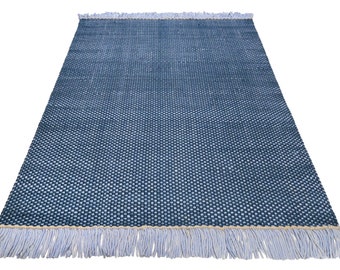 Esprit handwoven rug blue made of wool » Casa «