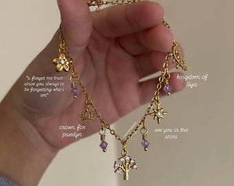 Powerless inspired Charm Bracelet | Lauren Roberts | Paedyn Gray | Kai Azer