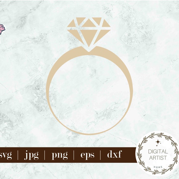 Wedding Ring SVG| Ring SVG| Diamond Ring SVG| Wedding svg| Engagement svg| Wedding Finger Svg| Ring Png| Wedding Rng Clipart