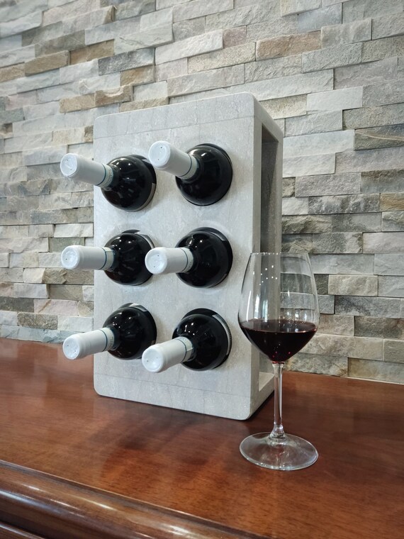 Stone outlet wine holder