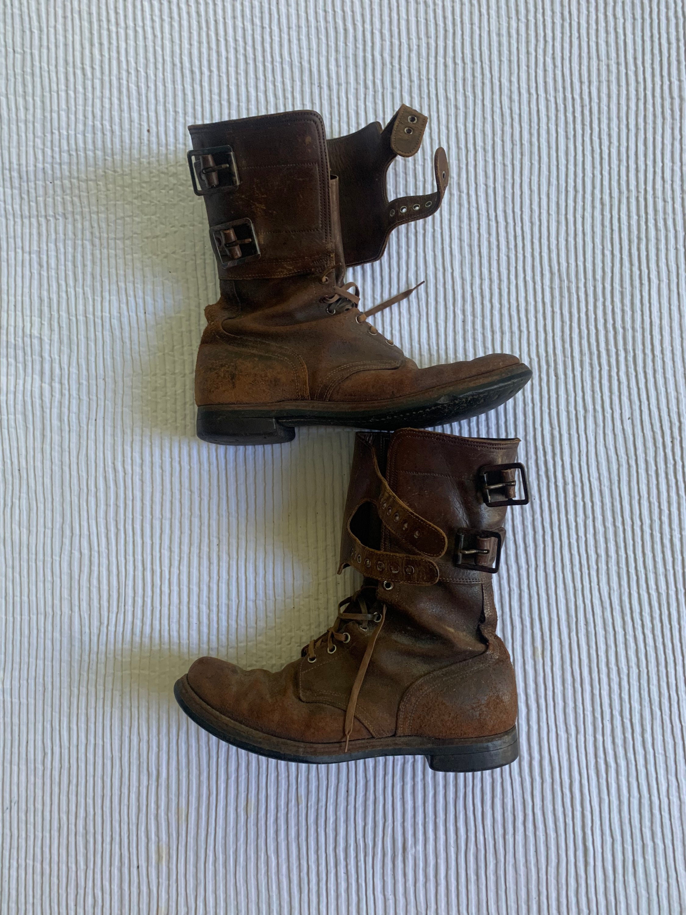 WWII Duitse Innerbrucker Marwa Militaire Bergbeklimmers Chukka Wandelen Mens Boots Shoes Maat 10 met RRL Denim Trucker Hat. Schoenen Herenschoenen Laarzen Werklaarzen & Kisten 