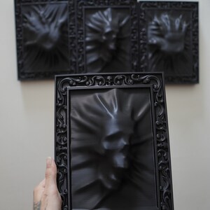 Uniquely Striking Gift: Quality 3D Printed Face Frame - Ideal for Gothic Collectors!