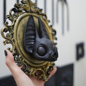 Frame gothic decor baroque cat halloween cat goth gothic wall art 3d print 3d darks Gothic Wall Art