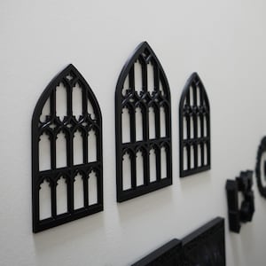 Gothic window. Victorian goth decor. Goth cottagecore. Goth decor oddities. Vampire decor. Cathedral window. Church window.