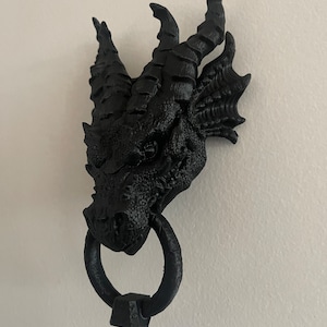 Kryst Gothic Green Dragon Door Knocker 23.1cm