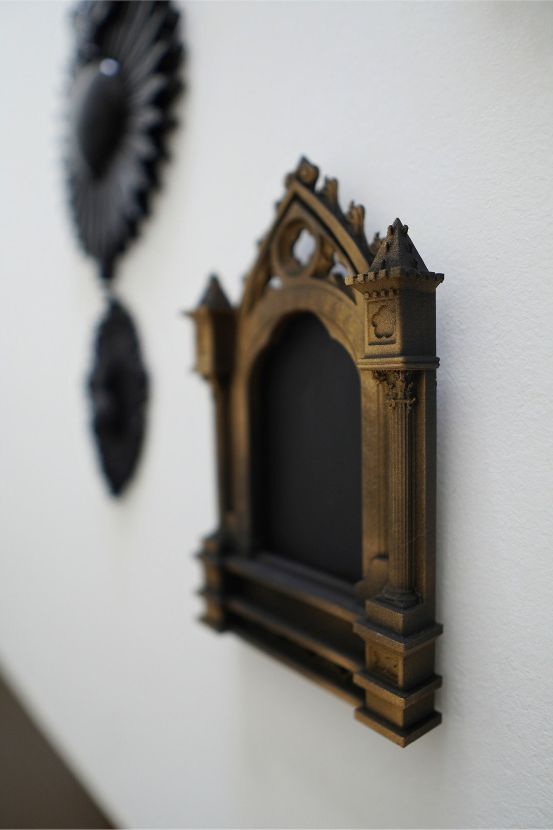 Gothic Cathedral Wall Frame – Dark Romantic Display for Altar Styling ...