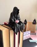 Grim Reaper Sitting Bookshelf Decor Death Figure Gift Bookish Merch product logo