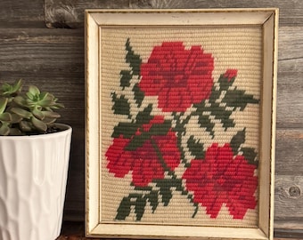 Bouquet Et Architecture Horizontal European Wall Tapestry - Floral Woven Wall Hanging - Jacquard