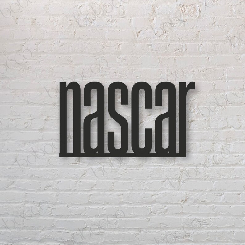 Garage Sign, Metal Nascar Sign, Nascar Sign, Nascar Wall Hanging ...