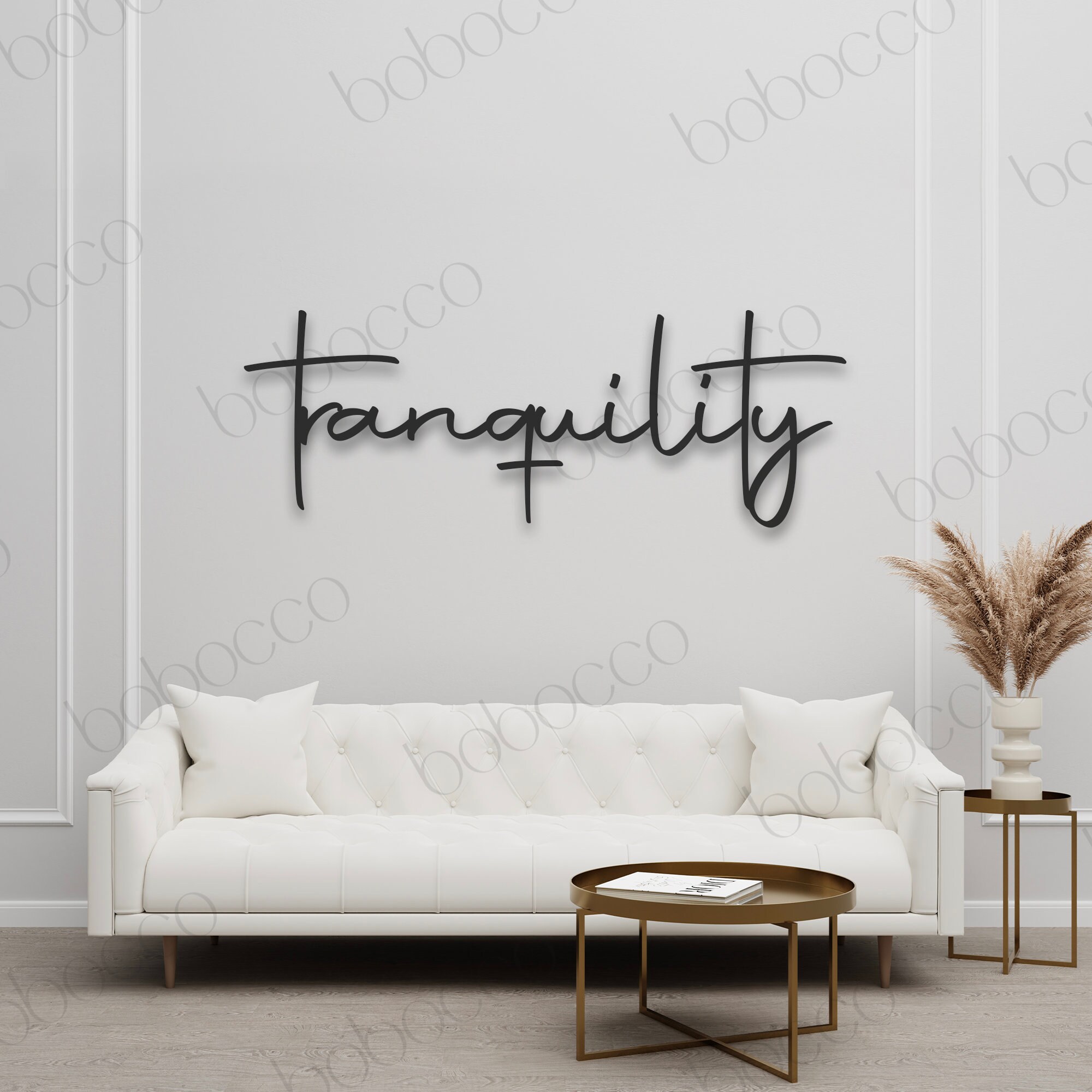 Metal Tranquility Sign, Tranquility Sign, Tranquility Wall Hanging