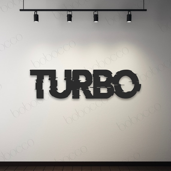 Garage Sign, Metal Turbo Sign, Turbo Sign, Turbo Wall Hanging