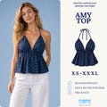 Halter Top Sewing Pattern PDF | Backless Cami Top Pattern | Summer Tank Top | Easy Beginner Pattern | Women Sewing Pattern product logo