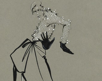 Cabaret Twist - Original Fashion Strokes Illustration