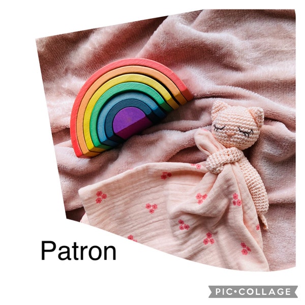 PATRON Doudou chat en crochet tuto diy