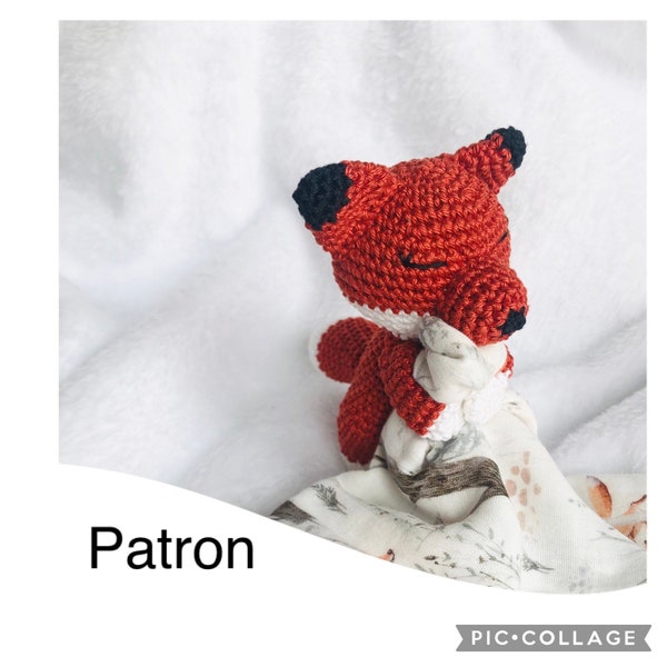 PATRON Doudou renard en crochet tuto diy amigurumi