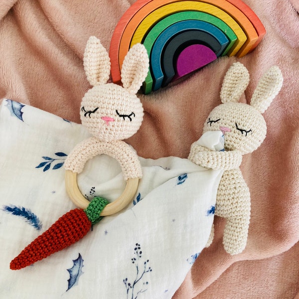 PATRON Doudou lange lapin en crochet