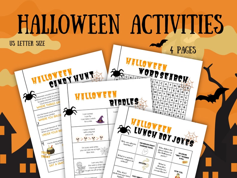 Halloween Activities. Halloween Candy Scavenger Hunt. Riddles. Etsy