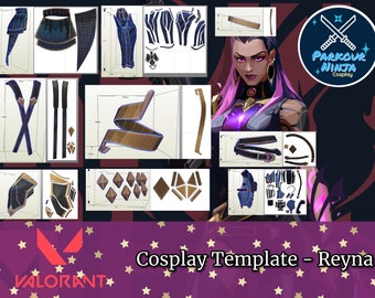 Reyna Cosplay Template | Pepakura for Cosplay | Valorant