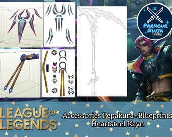Heartsteel Kayn Template | Pepakura | Blueprint |  League of Legends | Heartsteel