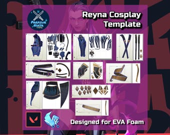 Plantilla de Cosplay de Reyna / Pepakura para Cosplay / Valorant