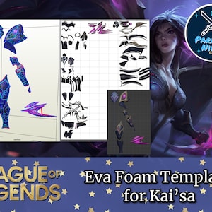Kai&#39;sa EVA Foam Template | Pepakura | League of Legends
