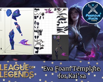 Kai'sa EVA Foam Template | Pepakura | League of Legends