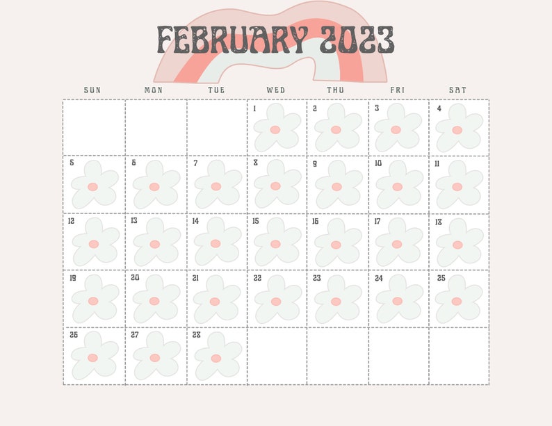 february-2023-boho-hippie-calendar-etsy