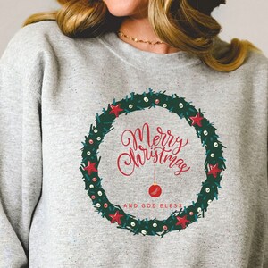 Christmas wreath jumper best sale