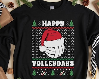 Volleyball Ugly Christmas Sweater, Funny Volleyball Gifts, Volleyball Shirts, Volleyball Coach Gift, Volleyball Team Gifts, Volleyball Xmas