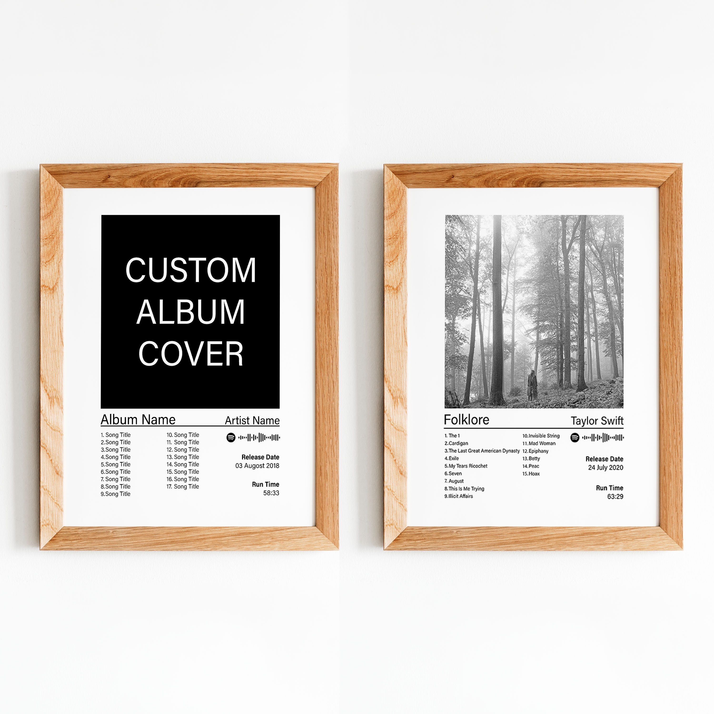 Album Cover Posters Album Cover Prints Personalzed and Custom - Etsy