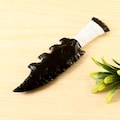 Black Obsidian Athame Obsidian Knife, Handmade Stone Gift For Her, Hand Knapped Daggers Crystal product logo