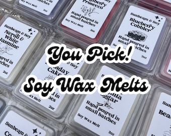 Scented Soy Wax Melts | Wax Warmer | Pick Your Own Fragrance | Black Ice, Rose & Oud, Blueberry Pancakes, Strawberry Cheesecake, Lavender