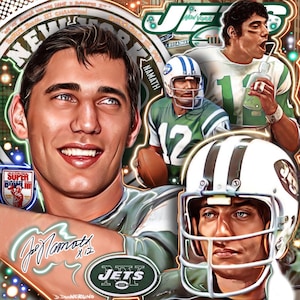 Joe Namath New York Jets portrait