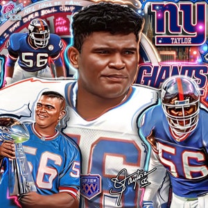ローレンス・テイラー NFL ニューヨーク・ジャイアンツ プリント