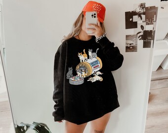 Sweat antidépresseur chat, sweat anxiété, chemise chat drôle, cadeau pour amoureux des chats, booster de sérotonine, cadeau pour propriétaire de chat, problème de santé mentale