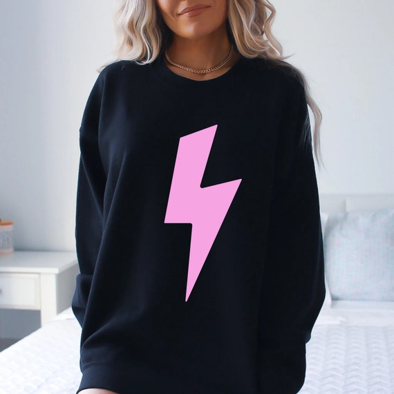 Preppy Sweatshirt, Lightning Bolt Sweatshirt, Preppy Crewneck, Trendy Sweatshirt, VSCO Sweatshirt, Y2K Sweatshirt, Preppy Clothes