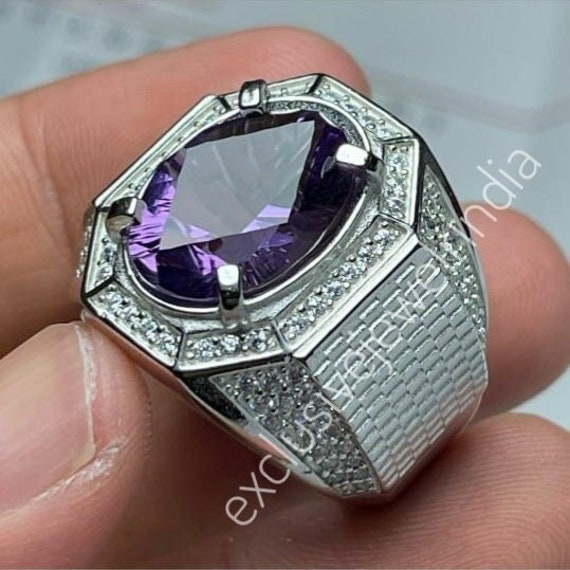 February Birthstone Signet Ring February Birthstone Signet Ring